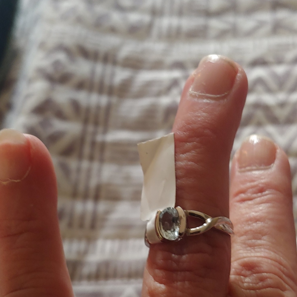 Genuine topaz ring